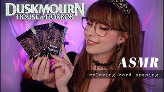 ASMR 🕸️ Magic The Gathering Dusk Mourn House of Horror 🕷 Collector Booster Pack Opening [upl. by Barling575]