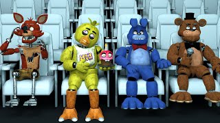 FNAF Movie Animatronics At The Cinema FNAFBLENDER vaportrynottolaugh [upl. by Shaine]