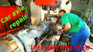 TREEMME MM 350 B car axle repair cnc milling [upl. by Malca]