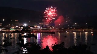 Swanage Carnival fireworks 2024 [upl. by Ahsiemaj554]