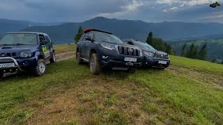 2021 Land Cruiser vs Duster vs Jimny  Mud Rocks Offroad [upl. by Ymassej]