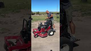 Up in Online Auction 62824 Exmark Vantage 52quot Stand On Mower [upl. by Dnomyaw]