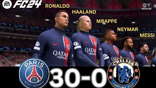 WHAT HAPPEN IF MESSI RONALDO MBAPPE NEYMAR PLAY TOGETHER ON PSG VS CHELSEA [upl. by Sherrill]