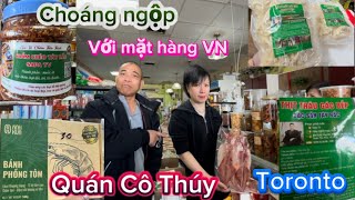 Ghé hàng Cô Thúy mua hàng Phạm Dũng Phan Diễm gởi sang Toronto mina in Toronto [upl. by Atiana38]