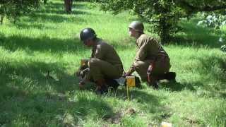 Living History 1945 WWII the 1st Infantry division 16th RCT occupies a German village [upl. by Ramoj715]