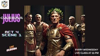 LIVE CLASS OF JULIUS CAESAR ACT 4 SCENE 1 FOR ALL ICSE STUDENTS at 11 PM backbenchers academy [upl. by Orten]