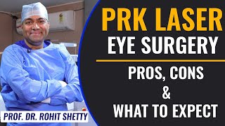 PRK Photorefractive Keratectomy Laser Eye surgery  Pros Cons amp What to Expect  Dr Rohit Shetty [upl. by Alyworth]