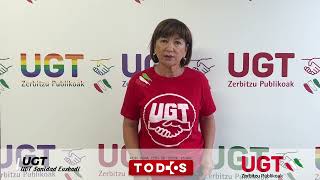 🎤quotGracias a UGT se han frenado y revertido varios procesos de privatización en Osakidetzaquot [upl. by Evan]