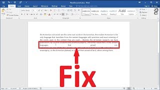 Fix spacing in a modified justify format paragraph in Word Remove The White Space Between Words [upl. by Nylecaj]