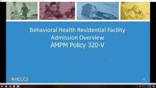 Behavioral Health Residential Facility BHRF Policy Overview [upl. by Linden819]