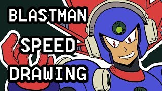 Speed Drawing  Blastman [upl. by Schonfeld]