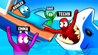 5 CRAZY FAN GIRLS vs Techy Gang Beasts [upl. by Addison726]