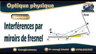 interférences par deux miroirs de fresnel exercice 1 [upl. by Aninahs533]