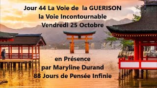 J 44 La Voie de la Guérison  Cours le Vendredi 25 Octobre à Valeilles  88 jours de pensée infinie [upl. by Lomasi]