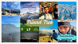 TRIUND TREK IN DECEMBER  TRIUND TREK AND CAMP MCLEODGANJ  HIMACHAL PRADESH FULL INFORMATION [upl. by Florida]