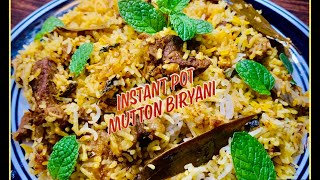 Instant Pot Mutton Biryani  South Indian Mutton Biryani Fast amp Easy  Hyderabadi Mutton Biryani [upl. by Hernardo109]