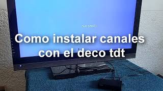 3 video Como configurar decodificador TDT para búsqueda de canales [upl. by Araccot]