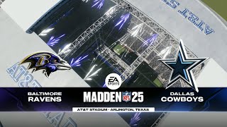 Madden 25  Baltimore Ravens  Dallas Cowboys  Week 3 [upl. by Geraud580]