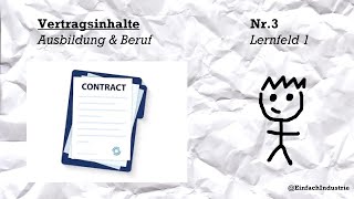 Arbeitsvertrag einfach erklärt  Lernvideo für Industriekaufleute LF 1 Ausbildung amp Beruf [upl. by Emmet]