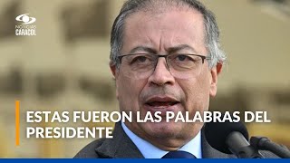 Presidente Petro dice que atentado en Arauca quotcierra el proceso de pazquot con el ELN [upl. by Nennahs]