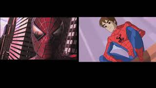 Opening Del Espectacular Spiderman Live Action Comparacion Español [upl. by Joeann307]