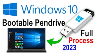 How to make bootable pendrive for windows 10  windows 10 bootable pendrive kaise banaye [upl. by Sarkaria709]