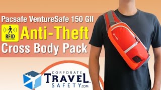 Pacsafe VentureSafe 150 CrossBody Security Bag [upl. by Ortensia133]