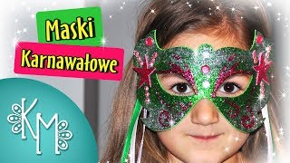 Maski Karnawałowe  Maski Weneckie dla Dzieci  Kreatywna Mama [upl. by Nelleus]