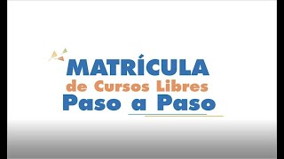 Matrícula de Cursos Libres Paso a Paso Extensión UNED [upl. by Honeywell]