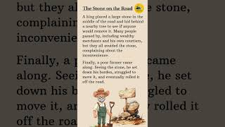 The Stone on the Road🔥 English Speaking Practice learnenglish englishlearning englishstoryscrolls [upl. by Halyahs]