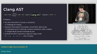 2024 EuroLLVM  Carbons highlevel semantic IR [upl. by Shue]