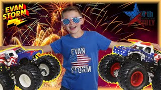 Lets Play With Monster Trucks 4th Of July Compilation 2024 [upl. by Behm74]