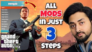 HOW TO MOD GTA 5 PC IN JUST 3 STEPS 2024 ALL PROBLEMS SOLVED  GTA 5 Mods  HindiUrdu  THE NOOB [upl. by Angela373]