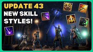 ESO Skill Styles in Update 43 and CLASS Skill Styling Coming Soon [upl. by Ylla697]