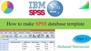 How to make SPSS database template Bangla Tutorial for beginners  Part1 [upl. by Gerhardine]