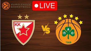 🔴 Live Crvena zvezda vs Panathinaikos  EuroLeague 20242025  Live Play by Play Scoreboard [upl. by Randolf]