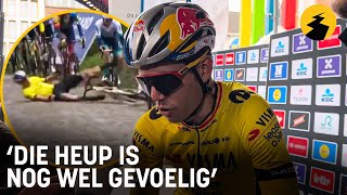 Dit zegt Wout van Aert voor Dwars door Vlaanderen [upl. by Ahsenat]