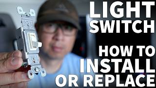 How to Change a Light Switch Beginners Guide  DIY Install or Replace a Light Switch for Beginners [upl. by Jedidiah314]