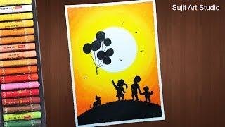 How to draw Childrens Day drawing step by step [upl. by Turro]