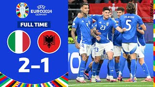 ITALY 2  1 ALBANIA  Group Stage  UEFA EURO 2024 MATCH HIGHLIGHTS ❎ RESULTS ✅ [upl. by Zackariah]