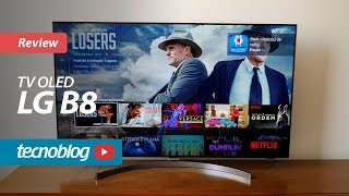 TV OLED LG B8  Review Tecnoblog [upl. by Hewet]