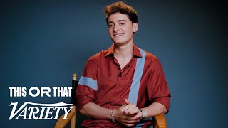 Noah Schnapp on Coming Out via TikTok amp What He Doesnt Like About College  This or That [upl. by Gairc527]