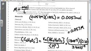 Preparation and Properties of Buffer Solutions Lab Explanation [upl. by Dremann]