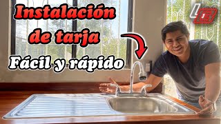 Cómo instalar TARJA O FREGADERO para cocina 🚿🚰 Los Bestauradores [upl. by Onairelav]