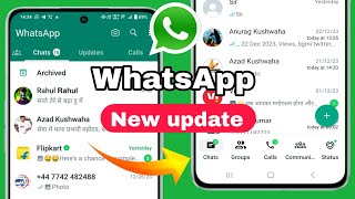 WhatsApp New Update  whatsapp ui option change  whatsapp new future 2024 [upl. by Cleave]