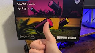 Govee RGBIC Spotlights Review and Install [upl. by Church]