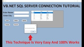 VBNET insert update delete view and search data with SQL database WITH CODE [upl. by Fattal23]