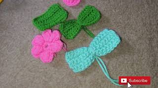 Easy Crochet Bow  Crochet Bow  how to make Crochet Bow  Crochethook89 [upl. by Constancy]