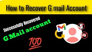 How to recover G Mail account  Gmail recover easy method  Gmail recover [upl. by Meta]