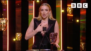 Jodie Comers dedication to carers during BAFTA speech ❤️  BAFTAS 2022  BBC [upl. by Richy]